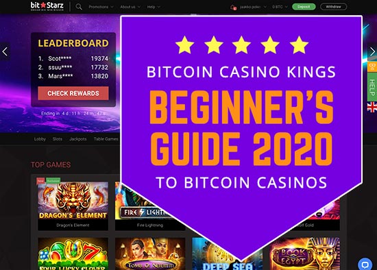 Velkommen til min begyndervejledning til Bitcoin-kasinoer 2020!