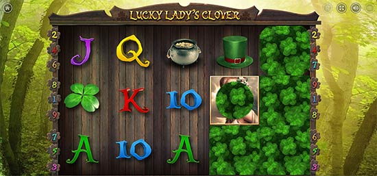 Lucky Lady's Clover slot bonusspil.