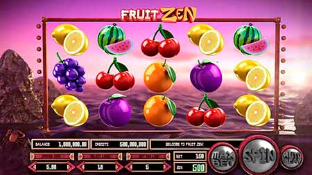 Fruit Zen Bitcoin-hedelmäpeli BitcoinPenguinissa, joka tarjoaa hyviä Bitcoin-kasino-bonustarjouksia.