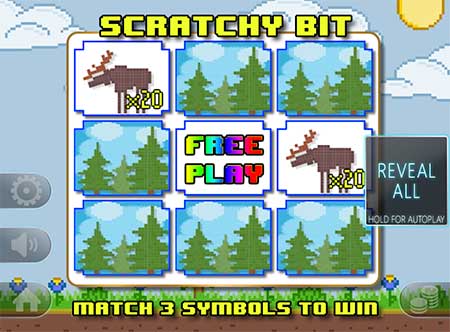 Scratchy Bit - hieno raaputuspeli Spinomenalilta. Jos olet rehellinen, siirry esimerkiksi BetChain-kasinolle pelaamaan tätä peliä!