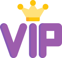 VIP-tekst med en krone
