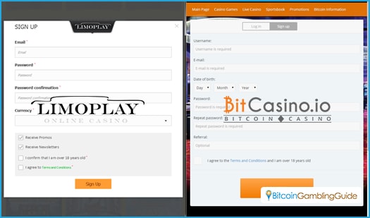 LimoPlay ja BitCasino.io