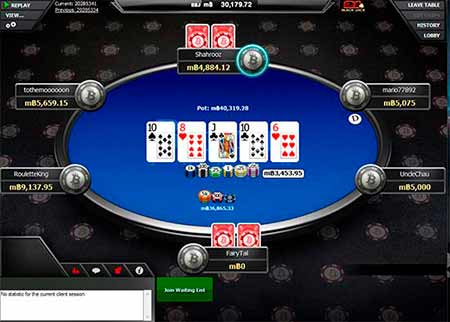 Betcoin.ag tarjoama todellinen Ethereum Live Poker. Valitse esimerkiksi Texas Holdem ', Omaha tai 7 Card Stud.