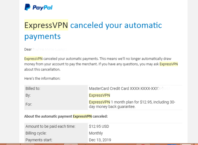 Kuinka peruuttaa Express VPN -tilaus?