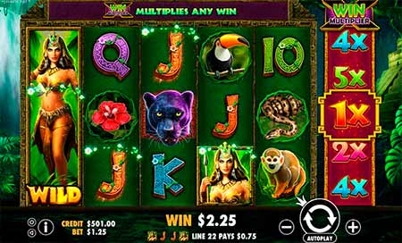 Panther Queen spilleautomat fra Pragmatic Play i FortuneJack casino.