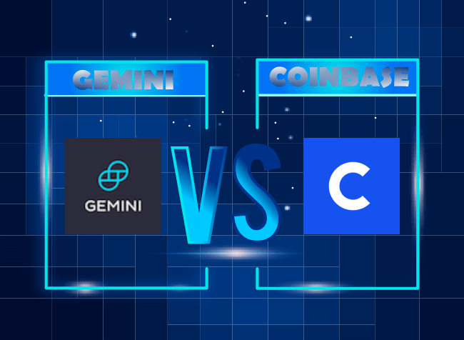 Gemini vs. Coinbase -konsepti