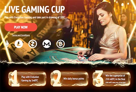 Live Gaming Cup på 1xBit Casino - Din chance for at vinde en andel på 1 BTC!