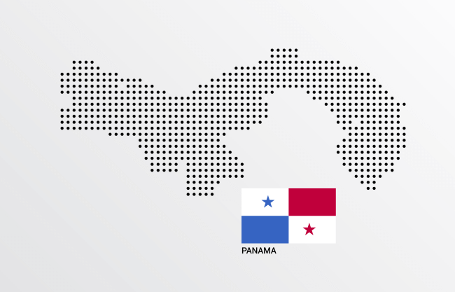 Panaman kartta ja lippu