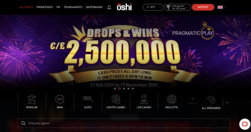 Oshi Casinon kasinon aula
