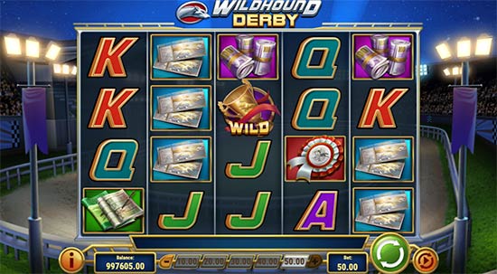 Wildhound Derby -korttipaikka Play'n GO: lta.