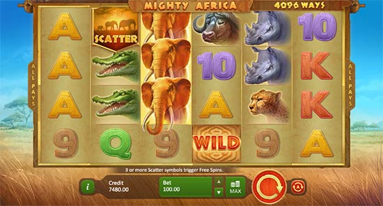 Mighty Africa: 4096 Ways spillemaskine