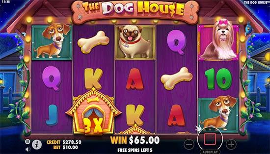 Dog House -kolikkopeli Pragmaattinen peli