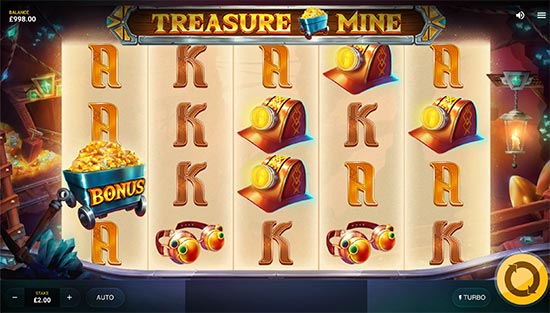 Treasure Mine slot fra Red Tiger Gaming.