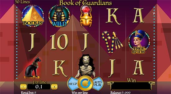 Book of Guardians slot fra Spinomenal
