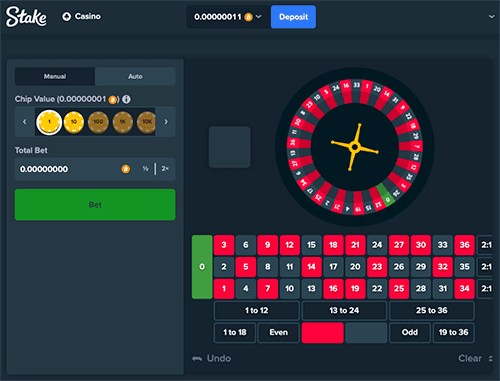 Stake.com roulette