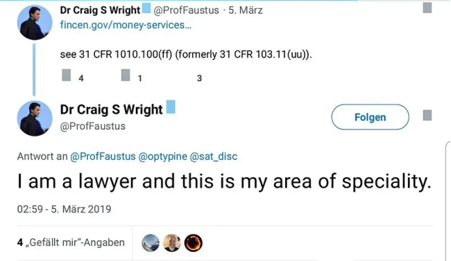 Craig Wright twitter